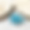 Lot de 13 perles rondes facettées en cristal turquoise