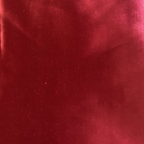 Coupon de tissu uni rouge en satin 80cm*1,50m