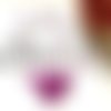 Lot de 50 perles rondes en mauve
