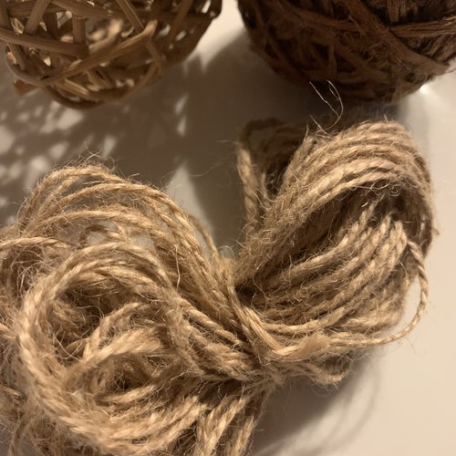 10 mètres de ficelle de jute naturelle