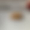 25 perles rondes cristal facettées beige 6mm