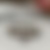 Lot de perles bronze têtes de mort x10 + 1 en métal argenté offerte