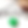Lot de 14 perles rondes en vert