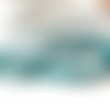 Cordon liberty capel turquoise  x50 cm largeur 1 cm plié