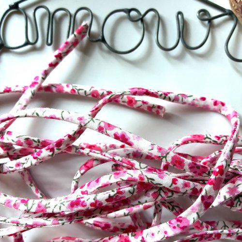 Cordon liberty phoebe fuchsia en 0,5 cm plié x50cm