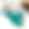 10 perles rondes en jade teintées bleues