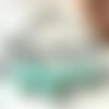 10 perles rondes en jade teintées bleu ciel