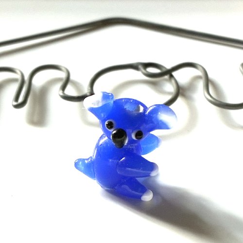 Koala en verre bleu