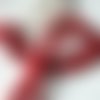 2x35cm de cordons en coton rouge tressés