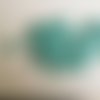 Lot de deux breloques demi-cercle émail en turquoise 15mmx8mm 