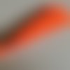 Pompon fils de soie synthétique orange 7cm 