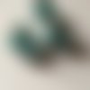 3 perles en verre rondes turquoise style pandora 