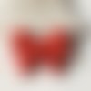 Pendentif grand noeud en plexi rouge x1 