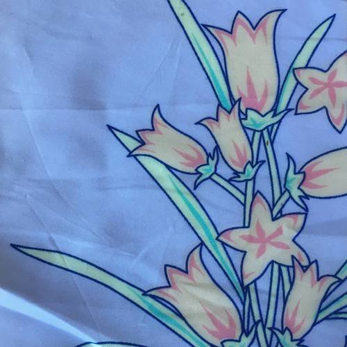 Coupon de tissu 18cmx18cm tulipes