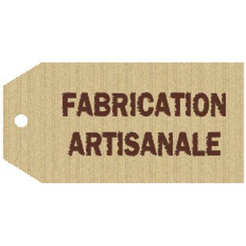 40 étiquettes autocollantes "Fabrication Artisanale".