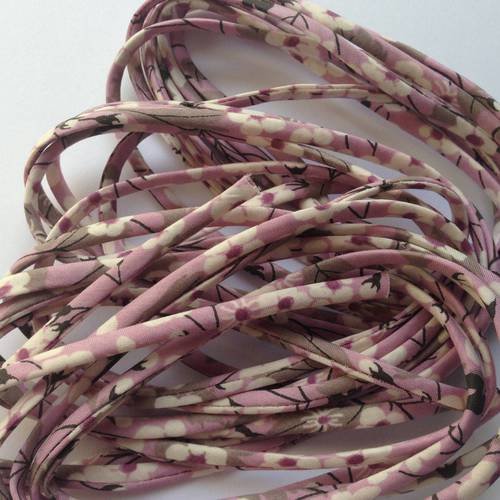 Cordon liberty en 0,5 cm mitsi parme x85 cm