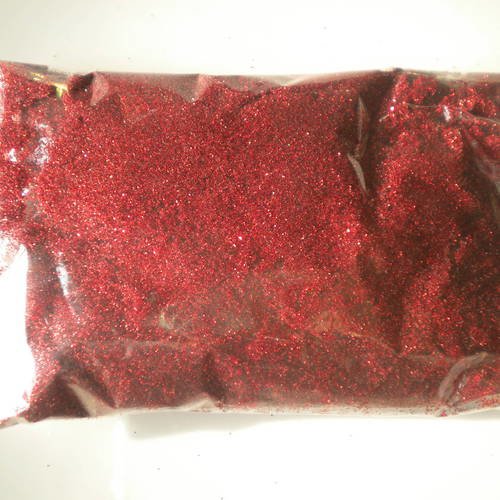 Sachet de 50g de micropaillettes en rouge 