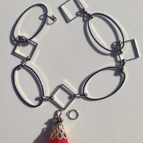 Les kits de sophie - bracelet chaîne maillons ovales et carrés 