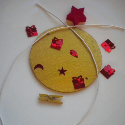 Kit décoration de noël en doré et rouge