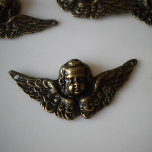 Connecteur torque en bronze ange et ailes
