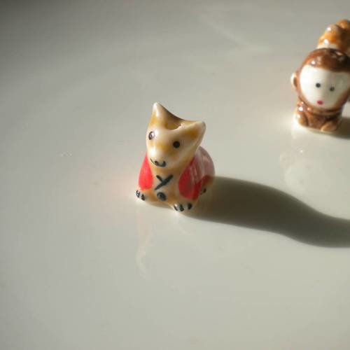 Mini chien en porcelaine x1