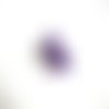 Lot de 5 perles howlite forme ronde en violet 6mm