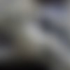 Guirlande de feutrine fleurs fines blanches 50 cm 