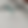 14 perles rondes en verre vert d'eau 4mm