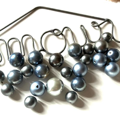20 perles rondes nacre + 3 offertes