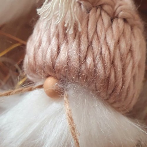 Porte-clé gnomes d'hiver gnomignon bonnet or