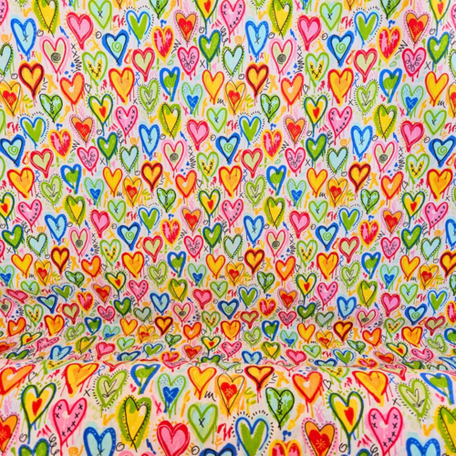 Tissu love - coton imprimé en 160 cm de large