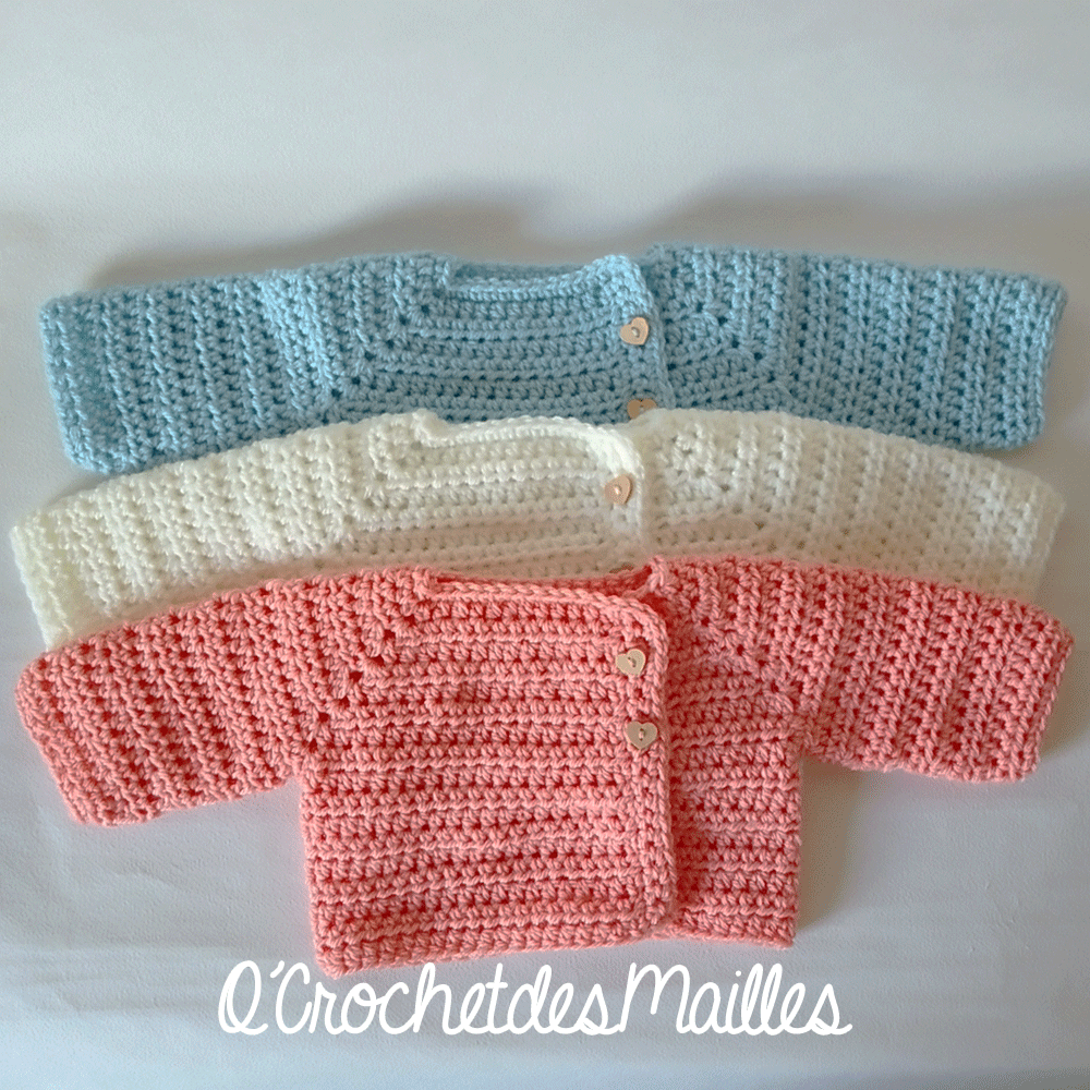 Brassiere Naissance Gilet Bebe Layette Cadeau Naissance Corail Un Grand Marche