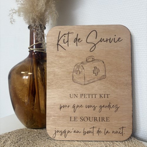 Pancarte kit de survie