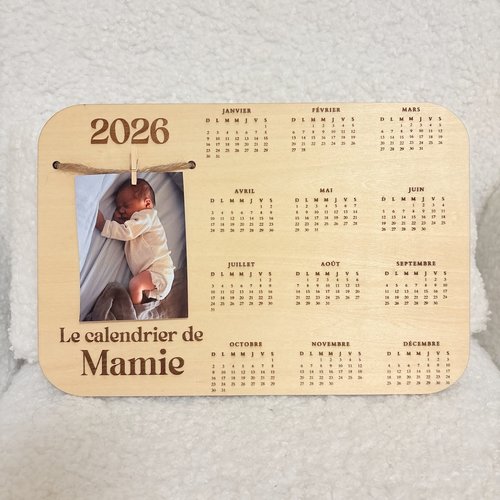Calendrier en bois
