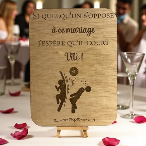 Pancarte opposition mariage