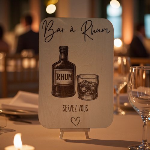 Pancarte bar à rhum