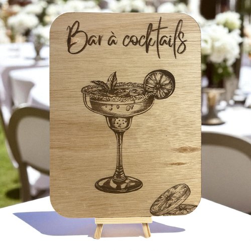 Pancarte bar à cocktails