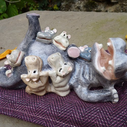 Hippopotame figurine  animalière