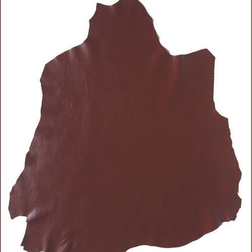 A253-p (vendue) \\ peau cuir d'agneau fine buble nappa rouge basque (xl) //