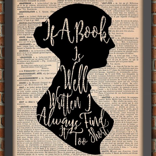 Jane Austen Citation Darcy Silhouette Vintage Art Print Decoration Murale Cadeau Poster Original Dictionnaire Page Impression A0 Un Grand Marche