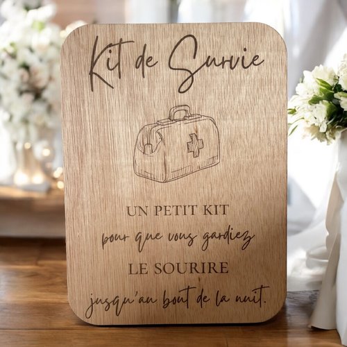 Pancarte kit de survie