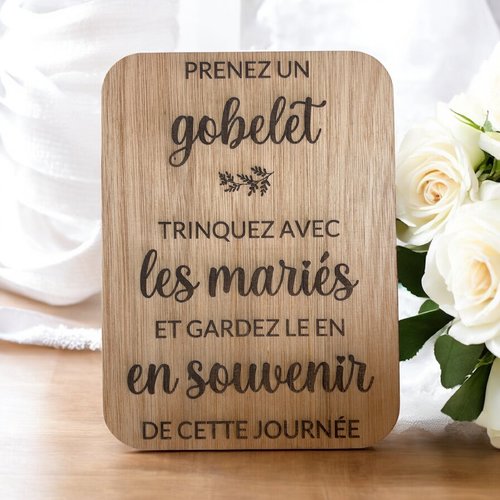 Pancarte gobelet