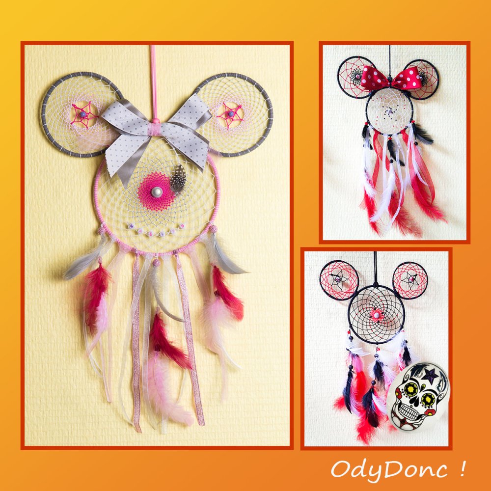 Attrape Reves Dreamcatcher Fait Main Personnalisable Mobile Forme Tete Taille Et Couleurs Enfant Un Grand Marche