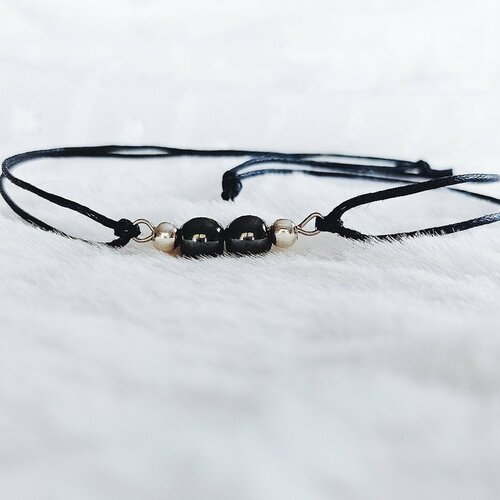 Bracelet en pierre naturelle - au choix - avec sa fiche descriptive | lithothérapie. pour poignet ou cheville. a personnaliser