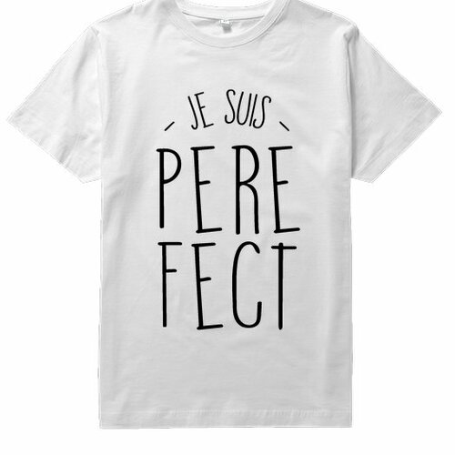 Je suis père fect : tshirt homme 100% fait-main à la peinture