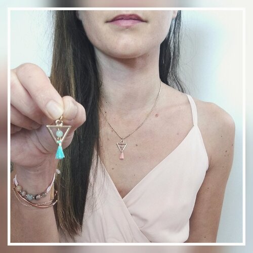Pendentif avec pierre naturelle - au choix. bijou énergétique | lithothérapie. création fait-main