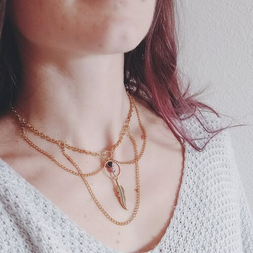Amour - collier raven en pierre naturelle -au choix. bijou fait-main | énergétique. lithothérapie