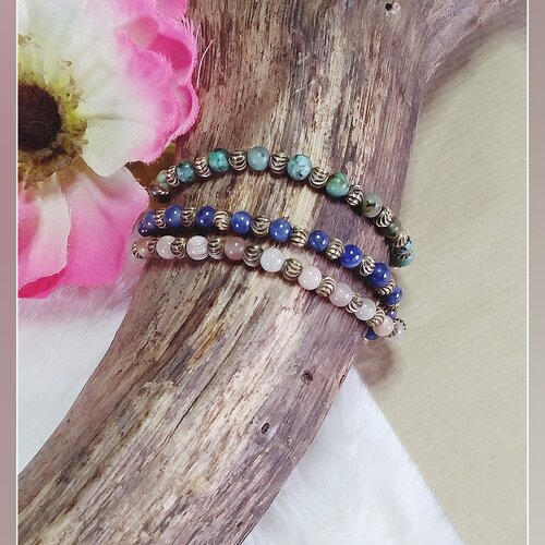 Bijou bohème aux pierres naturelles - au choix. fait-main. bijoux énergétiques | lithothérapie