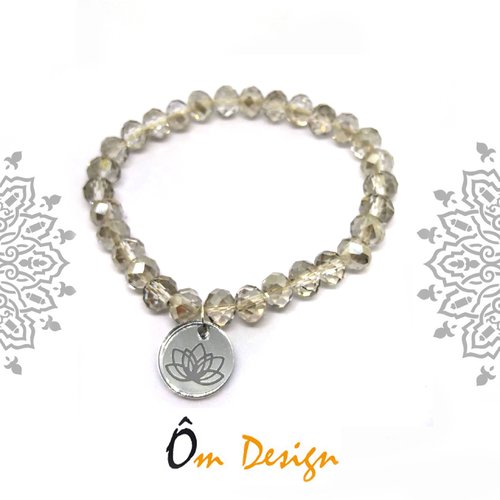 Bracelet porte-bonheur *acrylique & perles*