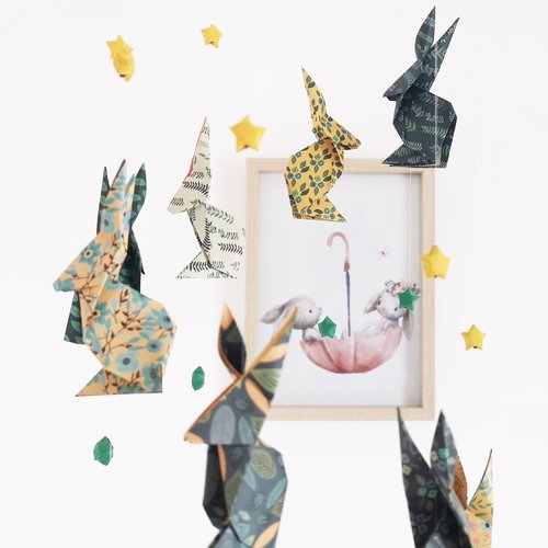 Max Mobile Lapin Origami Decoration Interieure Chambre Bebe Enfant Un Grand Marche
